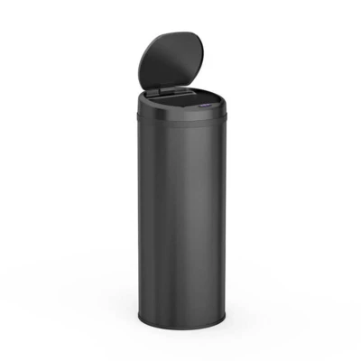 Afbeelding van Zwarte Prullenbak Met Sensor Van FlinQ (50 L) ActievandeDag.be Dagelijks De Beste Deals Korting Tot Wel 80%