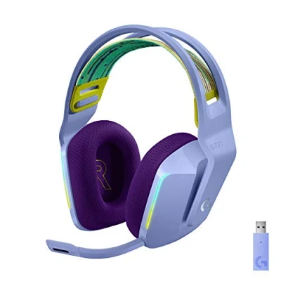 Image de Casque Gaming sans fil Lightspeed Logitech G733 RVB Violet