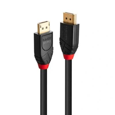 Image de Lindy Câble DisplayPort (M) pour 1.4 5 m rond actif support 8K60Hz (7680 x 4320) 4K144Hz (4096 2160) noir