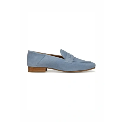 Afbeelding van Geox Instappers, Dames, Maat: 41, Light blue Leer