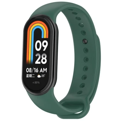 Afbeelding van Siliconen bandje Donkergroen Xiaomi Smart band 8
