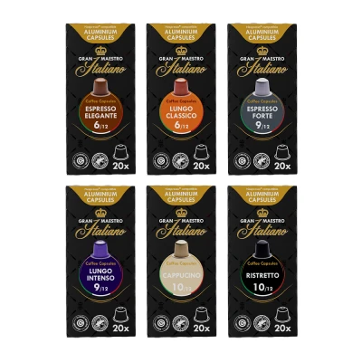 Afbeelding van Proeverspakket cups geschikt voor Nespresso orientatie Koffiepakket met compatibel