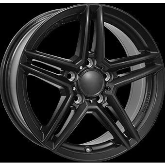 Afbeelding van RIAL 5 gat 17duim 112mm lichtmetalen Velg M10X Mat zwart/gepolijst 75736M14