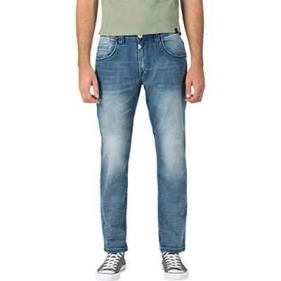 Afbeelding van TIMEZONE Heren Jeans Broeken GerritTZ regular/straight Fit Blauw 36W / 34L Volwassenen