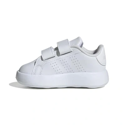 Image de adidas Advantage Shoes Kids Mixte enfant Tennis Shoes, Cloud white/Cloud white/grey one, 25 EU