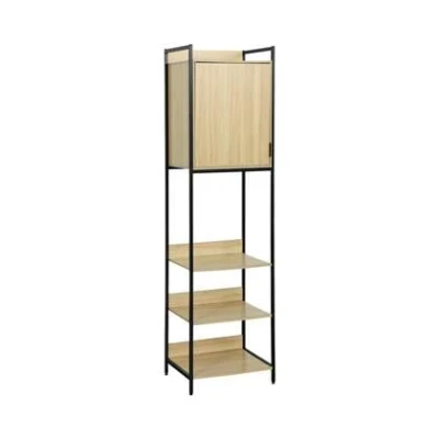 Afbeelding van sweeek Kledingkast met 5 legplanken en 1 deur, b 60 x d 48 h 190 cm