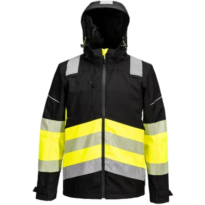 Afbeelding van PW3 Hi Vis Klasse 1 extreme Regenjack maat 4XL, Yellow/Black