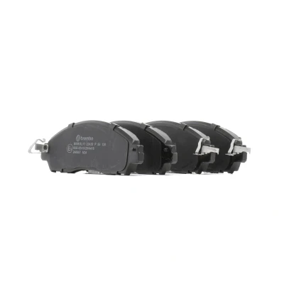 Afbeelding van BREMBO P 56 120 Remblokkenset Met akoestische slijtagewaarschuwing anti kreukplaat Zonder toebehoren NISSAN: Navara Platform / Chassis