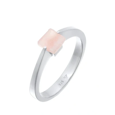 Afbeelding van Elli Basic Statement LOOK Ring, Dames, Maat: 56, Silber