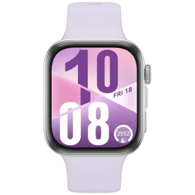 Image de Huawei Watch Fit 4 Argent (Paarse Bracelet En Silicone)
