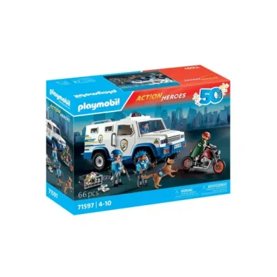 Afbeelding van Playmobil Act!on Heros Geldtransporter 71597
