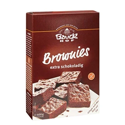 Afbeelding van Bauckhof Glutenvrije brownies, verpakking van 3 (3 x 400 g) biologisch