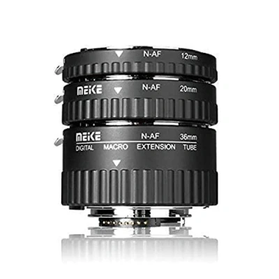Afbeelding van MEIKE MK N AF1 A Elektronische macrohouder voor DSLR camera, compatibel met D80 D90 D300 D300SD800 D3100 D3200 D3400 D5000 D5100 D5200 D7000 D71000