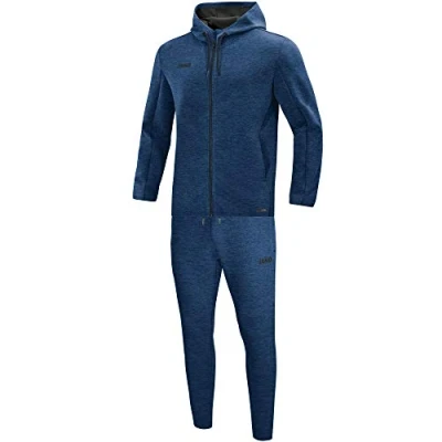 Afbeelding van JAKO Joggingpak met kap Premium Basics Marine gemeleerd