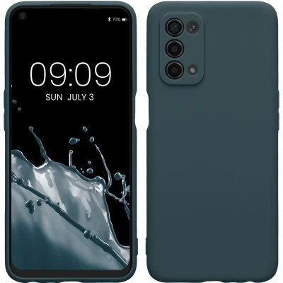 Afbeelding van kwmobile telefoonhoesje geschikt voor Oppo A74 (5G) / A54 Hoesje smartphone Precisie camera uitsnede In leisteen
