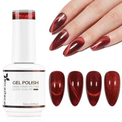 Afbeelding van Nicedeco 15 ml Cat Eye Gel nail Polish, UV/LED, soak off, magnetische gel, art, manicure, pedicure, voor professioneel, salon en thuis, gebruik N307