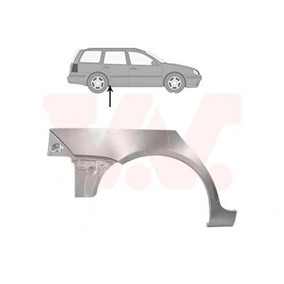 Afbeelding van VAN WEZEL 5898148 Spatbordverbreders Rechts achter
