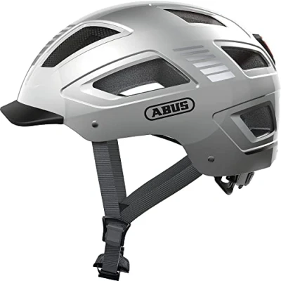 Afbeelding van Abus helm Hyban 2.0 LED signal silver L 56 61cm