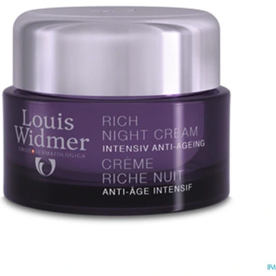 Afbeelding van Louis Widmer Intensief Anti Ageing Gezicht Rich Night Cream Nachtcrème 50 ml