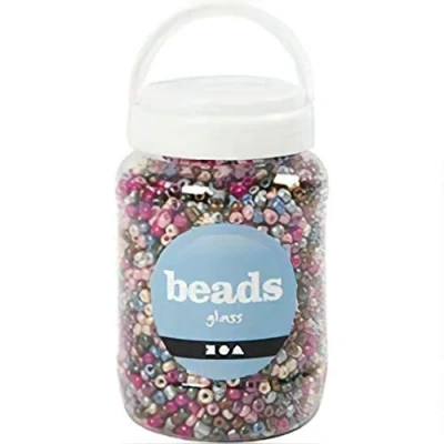 Afbeelding van Rocaille mix, afm 4/0, d: 5 mm, 720 gr, metallic kleuren