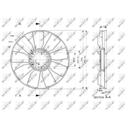Afbeelding van NRF 49813 Koelventilator