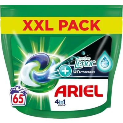 Afbeelding van Ariel 4in1 Wasmiddel Pods +Touch Van Lenor Unstoppables 65 Wasbeurten