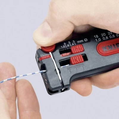 Afbeelding van KNIPEX 12 80 040 SB Draadstripper Geschikt voor: CU kabel 0.12 tot 0.4 mm