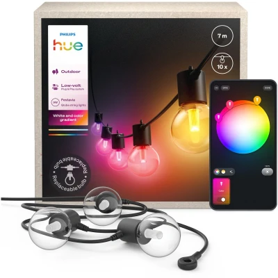 Afbeelding van Philips Hue Festavia Globe Lichtsnoer 7 meter 10 lampen
