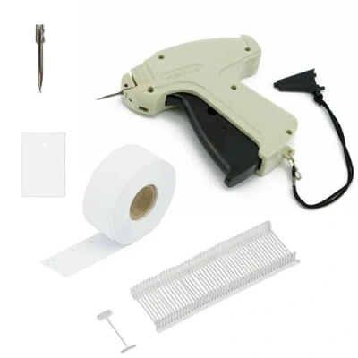 Afbeelding van Pokornys Etiketteerpistool Arrow 9S, standaardset met een reservenaald + 1.000 standaard nietdraden, 40 mm kartonnen etiketten, 30 x 45 mm, prijsetikettering op textiel