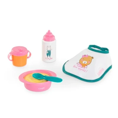 Afbeelding van Corolle Kleine lunchbox, roze, 5 accessoires, voor poppen 30 cm, vanaf 18 maanden, 9000111130