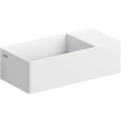 Afbeelding van Clou New Flush 3 35 cm fontein Mat wit Minimalistisch design