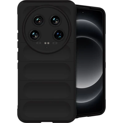Afbeelding van iMoshion Hoesje Geschikt voor Xiaomi 14 Ultra Siliconen EasyGrip Backcover Zwart