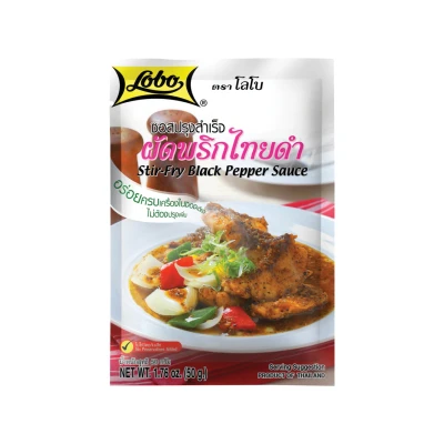 Afbeelding van Lobo Zwarte peper roerbaksaus 50 g