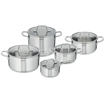 Afbeelding van Tefal Virtuoso Pannenset 5 delig Hoge kookpan Ø 22 cm + Steelpan 16 Kookpannen 18/20/24