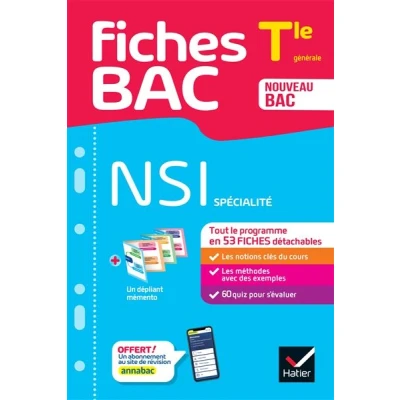Image de Fiches Bac NSI Tle (spécialité) 2025