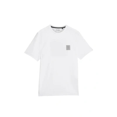 Afbeelding van Lyle &amp; Scott SS Rubberised LOGO Graphic Tshirt print, Heren, Maat: XS, White
