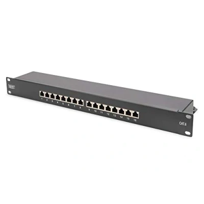 Image de DIGITUS Panneau de brassage 19&#039; Cat.6, classe E, 16 x RJ45