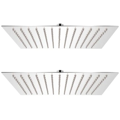 Afbeelding van Regendouchekop 2 st 30x30 cm roestvrij staal