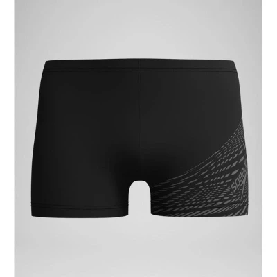 Afbeelding van Speedo Eco Medley Logo Aquashort Zwart/Groen Heren Sportzwembroek Maat 8