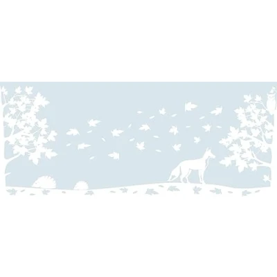 Afbeelding van d c fix Statische raamfolie, glasrand, uv bescherming, decoratieve folie, ondoorzichtig, voor keuken, badkamer, kantoor, raam, 20 cm x 1,5 m