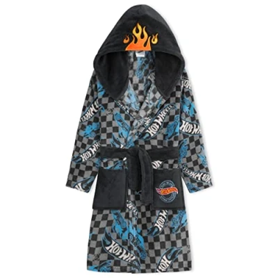 Afbeelding van Hot Wheels Kinderkamerjas voor jongens, grijs.