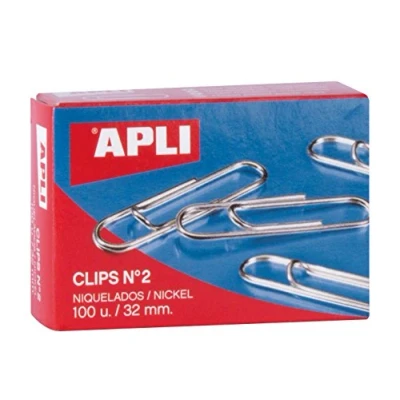 Image de Boîte de 100 trombones 32mm Apli
