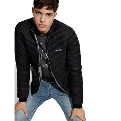 Afbeelding van Armani Exchange Gewatteerde jas, Heren, Maat: XS, Black