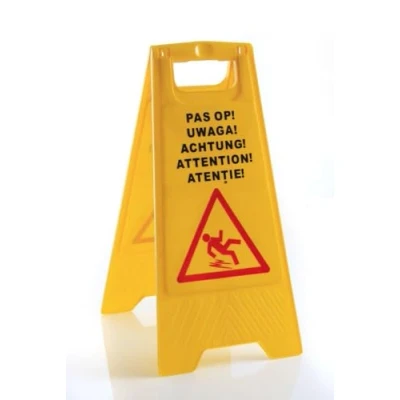 Afbeelding van Hendi Waarschuwingsbord Natte Vloer 5 Talen 30x45x(H)1,5cm