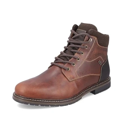 Afbeelding van Rieker Veterschoenen Hoog cognac Maat 40