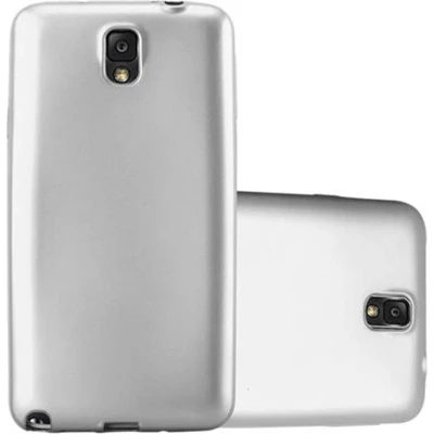 Afbeelding van Cadorabo Hoesje geschikt voor Samsung Galaxy NOTE 3 in METALLIC ZILVER Beschermhoes gemaakt van flexibel TPU silicone Case Cover