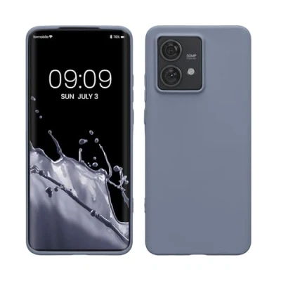 Afbeelding van kwmobile telefoonhoesje geschikt voor Motorola Edge 40 Neo Hoesje smartphone Back cover in lavendelgrijs