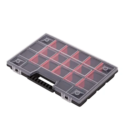 Afbeelding van Mivos Opbergdoos 30,5 cm voor accessoires en kleine onderdelen, schroefdoos met 21 opbergvakken, opbergorganizer, 290 x 195 35 mm, sorteerdoos, gemaakt in de EU