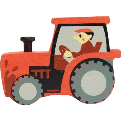 Afbeelding van Tender Leaf Toys Farm Animals Houten Tractor