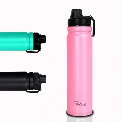 Afbeelding van Roestvrijstalen thermosfles, 750 ml, dubbelwandige licht, lekvrij, BPA vrij, drinkfles van roestvrij staal, voor werk, sportschool, camping, reizen, houdt de kou 16 uur warm 10